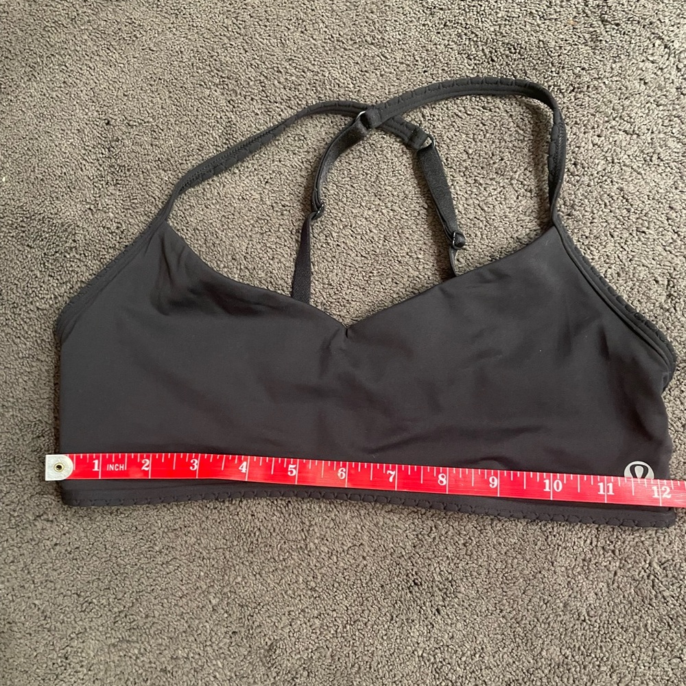 Lululemon Black Hot Spell Cage Bra 6